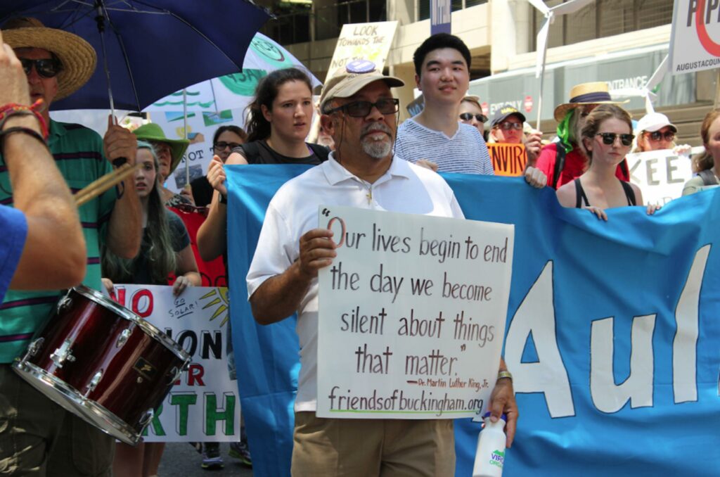 Pastor Paul Wilson protests for environmental justice